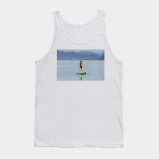 Learning to paddle board Tank Top